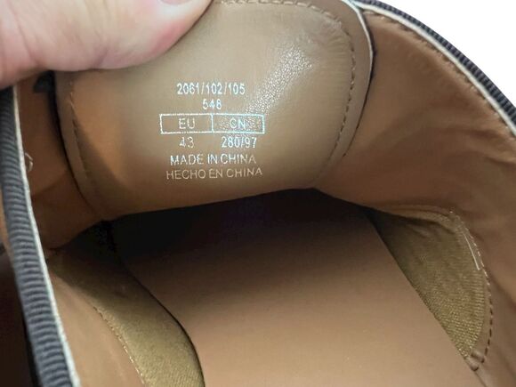 Zara Man Brown Cap-Toe Derby Style Oxfords EU 43 / US 10 Office Church Casual main image 13